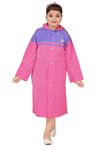 Kids Waterproof Full Length Raincoat With Hood Pink