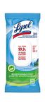 Lysol Disinfecting Wipes Flatpack, Spring Waterfall, Biodegradable Wipes, Kills 99.9% of Viruses & Bacteria, 30 count