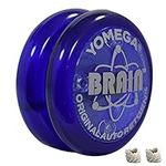 Yomega The Original Brain - Professional Yoyo for Kids and Beginners, Responsive Auto Return Yo Yo Best for String Tricks + Extra 2 Strings & 3 Month Warranty (Dark Blue)