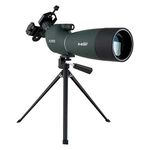 SVBONY SV28 Spotting Scopes with Tripod, 25-75x70 Spotting Scope with Phone Mount, Angled Waterproof Spotter Scope, Long Range Spotting Scope for Shooting, Bird Watching