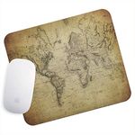 WhatsOnYourWall Mouse Pad | Gaming Mouse Mat | Computer Mouse Pad | Desk Mouse Mat | PC Mouse Mat | Mouse Pad Gaming | Small Mouse Mat | Gaming Mouse Pad | Vintage Retro World Map