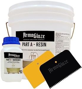 armoglaze USA-Made Bathtub Refinishing Kit - Easy Pour-on Application, Odorless, White Epoxy-Coating - 2.7 kg