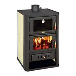 Wood Burning Stove 5+15 kW Cooker Back Boiler Log Burner Woodburning Prity FGW15