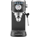 CASABREWS CM5418 Espresso Machine 20 Bar, Espresso Maker with Milk Frother Steam Wand, Stainless Steel Espresso Coffee Machine with 34oz Removable Water Tank, Gift for Mom