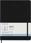 Moleskine Monthly Planner 2023, 12-Month Diary, Monthly Notebook with Soft Cover, XL Size 19 x 25 cm, Colour Black