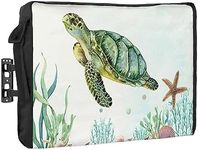 Rocking Giraffee Outdoor TV Cover Ocean Turtle Waterproof Weatherproof TV Covers for 80 to 85 Inch Outside Flat Screen TV Protector Shield 75""W x 45""H x 4.5""D