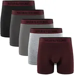 Natural Feelings Boxer Briefs Mens Underwear Men Pack Soft Cotton Open Fly Underwear XL