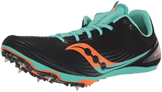 Saucony Men's Ballista MD Track and Field Shoe, Black/Cool Mint, 11