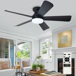Depuley Modern Ceiling Fan with Lig
