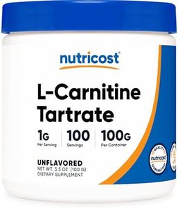 Nutricost L-Carnitine Tartrate Powder (100 Grams) - 1 Gram per Serving; 100 Servings