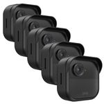 HOGEE Silicone Case Cover for All-New Blink Outdoor 4 (4th Gen), Weatherproof Silicone Case Provides Full Camera Protection, for All-New Blink Outdoor 4 Home Security Camera (Black, 5 Pack)