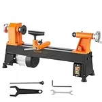 VEVOR Benchtop Wood Lathe, 10 in x 18 in, 0.5 HP 370W Power Wood Turning Lathe Machine, 5 Variable Speeds 780/1320/1920/2640/3840 RPM with Rod Injection Wrenches Faceplate Foot Pads, for Woodworking