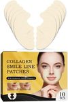 Meiligril Face Wrinkle Patches, Effective Anti-Wrinkle Facial Strips, Moisturizing & Tightening Face Tape for Wrinkles to Smooth Smile Lines