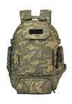 F Gear Ambush 32L Medium Trekking Backpack with Detachable Waist Pouch, Rucksack Bag for Men Women|Water resistant|Light Weight|Hiking Daypack Weekender Camping Outdoor Camps Bag (Marpat ACV)