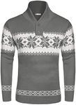 COOFANDY Mens Shawl Collar Pullover