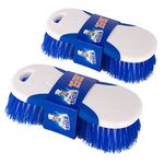 MR.SIGA Multi Purpose Heavy Duty Scrub Brush, Pack of 2