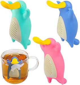 Silicone Tea Infuser Set for Loose Tea, Tomorotec Cute Animal Tea Strainer Duckbill (3 Pack)