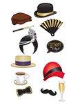 Beistle Roaring 20's Style Photo Booth Props Pack 12