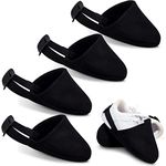 Zhanmai Bowling Shoe Covers 2 Pairs Black Bowling Shoes Slider Bowling Accessories for Women and Men