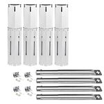 WELL GRILL Universal Stainless Steel Flavorizer Bars and Grill Burner Tubes Replacement Parts for Most Gas Grill, 29.8 to 53 CM BBQ Heat Plates & 42204 Grill Burners Tube Kit