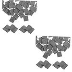 Tofficu 100 Pcs Mini Bricks Decor Miniature Wall Bricks Scale Micro Mini Roof Tiles Models Mortar Sand Table