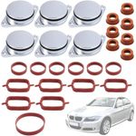 Twowinds Kit for Deleting Intake Manifold Swirl Flaps, 6 Plugs of 32mm and 20 Seals, Compatible with BMW E39 E46 E60 E61 E63 E64 E67 E81 E82 E88 E90 E91 E92 E93 X3 E83 X5 E53 E87 X5 E70 X6 E71