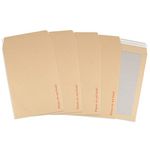 Postmaster A4 C4 Do Not Bend Board Backed Envelopes Peel Seal 50 Pack,Brown,229x324mm