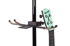 String Swing Mic Stand Twin Ukulele Holder Hang Two Ukuleles or Mandolins from your Mic Stand BCC04TWN-UK