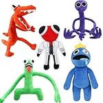 Rainbow Friends Plush,Rainbow Friends Plushies Toys,Soft Cute Rainbow Friends Stuffed Animal Doll (Blue+Purple+Green+Orange+Ants)