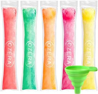 Ozera 150 Pack Popsicle Molds Bags, Disposable DIY Ice Pop Mold Bags for Gogurt, Ice Candy, Otter Pops or Freeze Pops. BPA Free and FDA Approved Popsicle Bags Maker - Comes With A Funnel