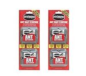 2 x Nippon Ant Bait StationTwin Pack with a Thank You Sticker - Ant and Nest Killer- Strongest Ant Control System- Ant Traps used Indoors & Outdoors for Homes & Garden