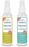 Wondercide - Flea, Tick and Mosquito Spray for Dogs, Cats, and Home - Flea and Tick Killer, Control, Prevention, Treatment - with Natural Essential Oils - 4 oz Lemongrass & Cedarwood 2-Pack