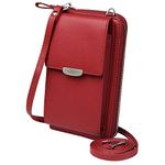 KUKOO Small Crossbody Bag for Women Cell Phone Purse Wallet Mini Shoulder Handbag with Adjustable Strap