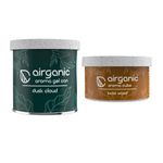 Airganic Aroma Car Freshener Combo Pack – Gel Can Dusk Cloud & Aroma Cube Swiss wood air fragrance | Car Air Freshener | Car perfume | Car accessories | Car fresheners | Car accessories interior