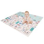 GROSSē Baby Activity Play Mat 2 Side Baby Kids Crawling Soft Blanket Folding Waterproof Floor Mat Super Easy-to-fold Non-Toxic Non-Slip Kids Playing Gym Mat