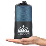 WILLNORN Sleeping Bag Liner - Soft & Lightweight Travel Sheet for Adults, 220x95cm - Portable & Easy Care, Ideal for Backpacking, Camping, Hotels, and Summer Trips