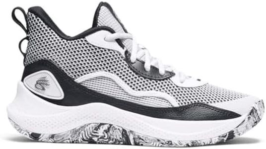 Under Armour Unisex Grade School Curry 3Z 24, (101) White/Black/Black, 7, US