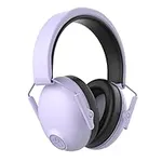 JLab JBuddies Protect Kids Ear Defenders - 23dB NRR Adjustable Ear Protectors for Children, Toddler, Boys & Girls - Hearing Protection Headphones - Foldable Children's Ear Defenders, Lilac