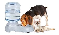 JELLEX Automatic Pet Food Water Dispenser for Dog Cat Self-Dispensing Feeding for Small Pets Bowl Dispenser (Multi Color) (Pack of 1)