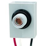Intermatic K4021C 120-Volt Fixed Position Thermal Photocontrol, White