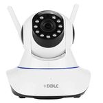 DDLC HD Camera with 2-Way Audio with Double Antenna Smart WiFi 1080P V380 Pro Home and Office Night Vision Ultra HD Wireless IP CCTV Camera Security Camera (RJ 45 Double ANTINA)