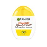 Garnier Vitamin C* Wonder Tint SPF50+, Dark Shade, All-In-1 Tinted Fluid, Even, Protect and Brighten Skin, 5% Vitamin C*, Niacinamide, Glycerin - 40ml