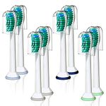 Arable 8 Pcs Philips Sonicare Toothbrush Head Compatible with Philips Sonicare Electric Toothbrush Replacement Heads, FlexCare, EasyClean, Fit Plaque Control, Gum Health, HealthyWhite, DiamondClean, Essence+ and Most Snap-on Handles