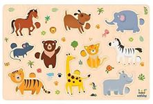 Webby Animal Educational Wooden Puzzle for Kids