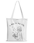 TrendoPrint College Tote Bag, Multi-Purpose Bag, Sturdy Canvas Bag With 15Kgs Capacity Shopping/Grocery Tote Bags For Women, Girls & Mens (NTB01)