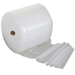 500mm x 100m Large Roll of Premium Polythene Bubble Wrap Small Bubble Protective Wrap Air Bubble Packaging for Moving Delicate Items & Package Storage Boxes