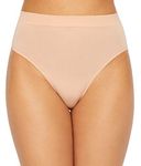 Wacoal Women's B Smooth Hi Cut Brief Panty Underwear, Rose dust, 2X