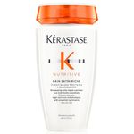 Kerastase Nutritive Bain Satin Riche Shampoo | Cleanses & Deeply Replenishes Moisture | With Plant-Based Proteins & Niacinamide | For Medium to Thick to Dry Hair | 8.5 Fl Oz