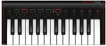 IK Multimedia iRig Keys 2 Mini portable keyboard MIDI controller with 25 velocity-sensitive synth-action mini keys and headphone output, for iPhone, iPad, Mac, PC, Android