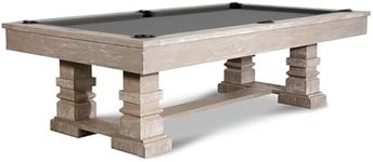 Nixon Billiards - Huck Slate Billiard Pool Table (Grey White Oak, 8 ft)